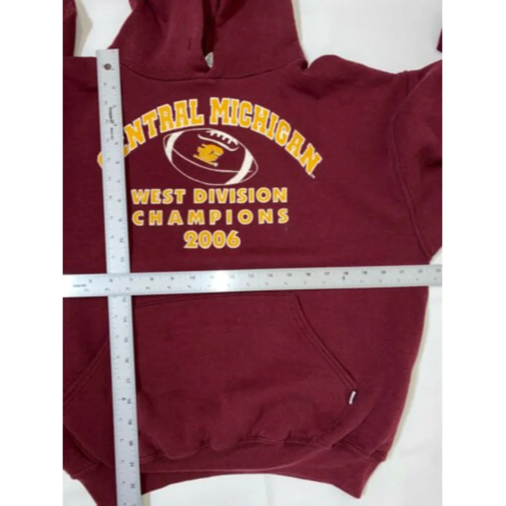 Vintage Russell CENTRAL MICHIGAN UNIVERSITY CHIPPEWAS Hoodie Medium CHIPS 2006